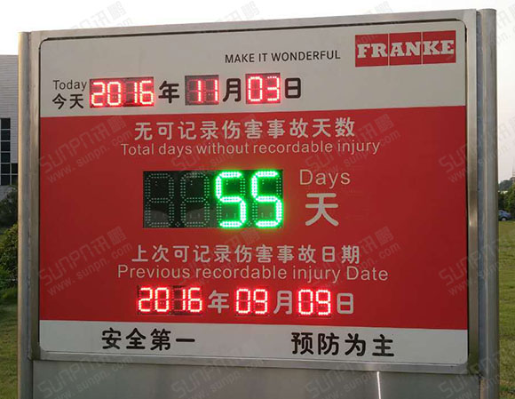 弗蘭卡(FRANKE)戶(hù)外安全記錄牌