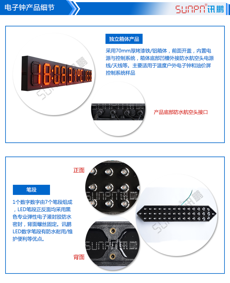 LED戶外電子鐘產品細節 LED戶外電子鐘產品細節
