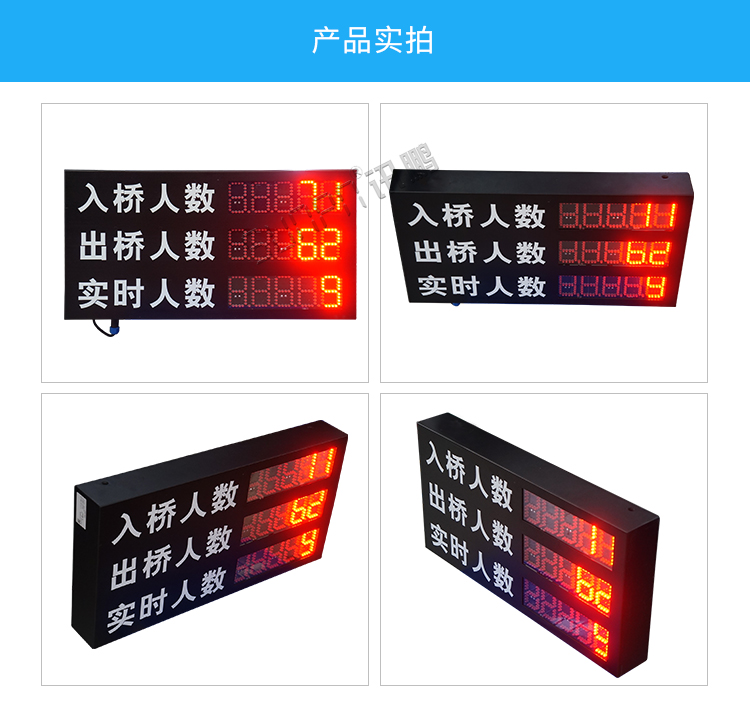 人數監控LED顯示屏實拍