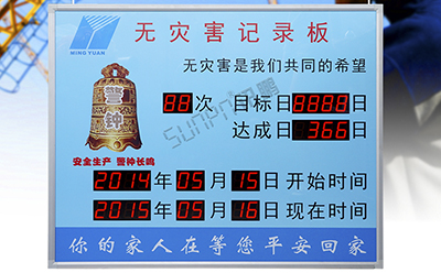 無災(zāi)害記錄板LED安全牌