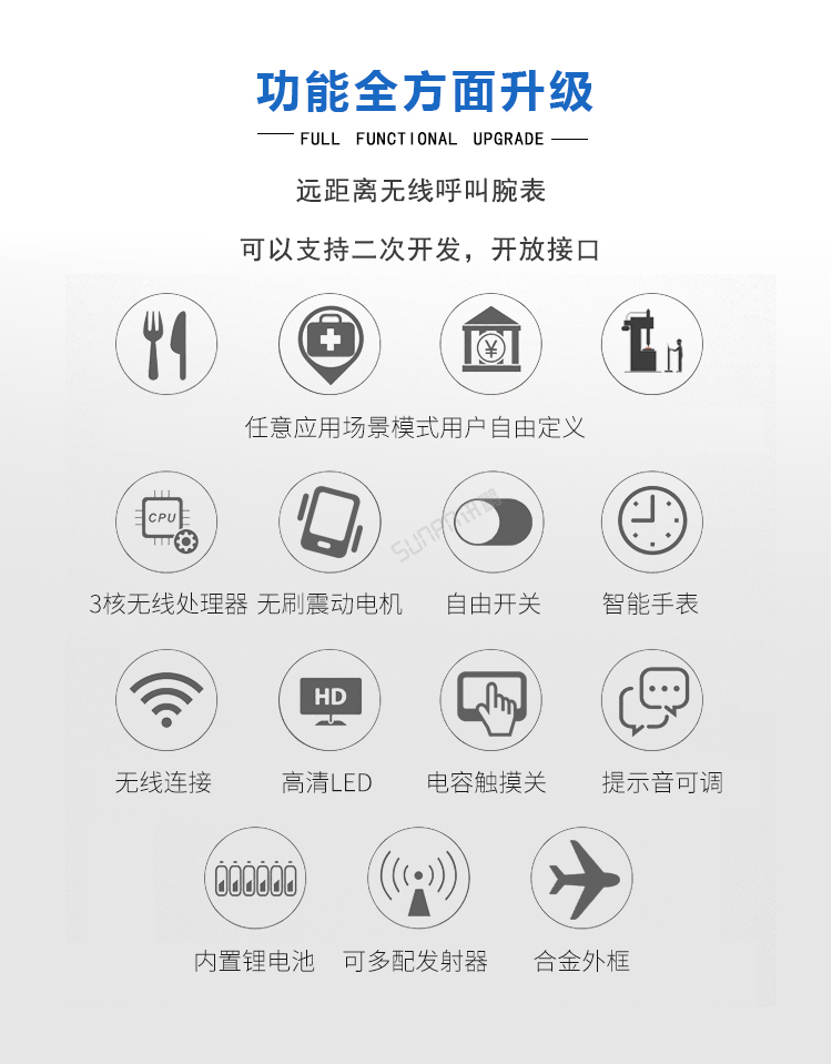 無(wú)線呼叫腕表功能說(shuō)明