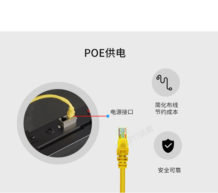 LED電子鐘POE供電