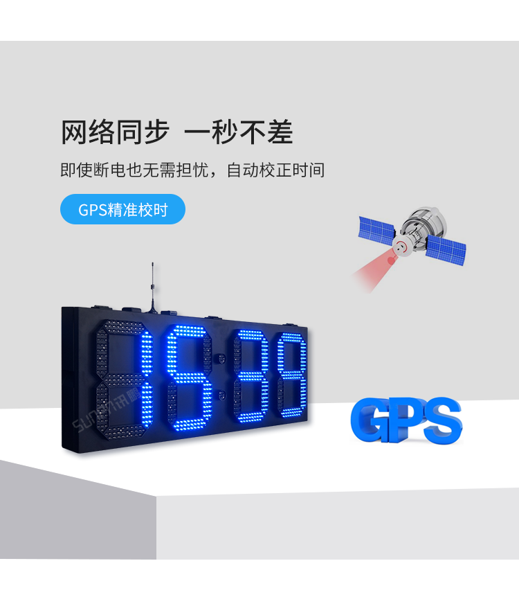 大型LED數字時鐘-同步網絡