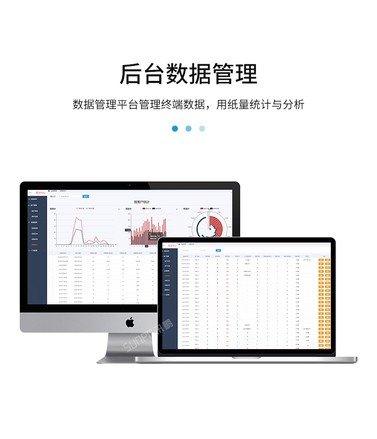 公廁人臉識別取紙機-后臺數據管理