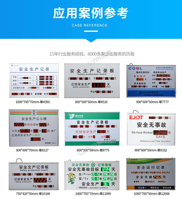 安全運行記錄牌-應用案例參考