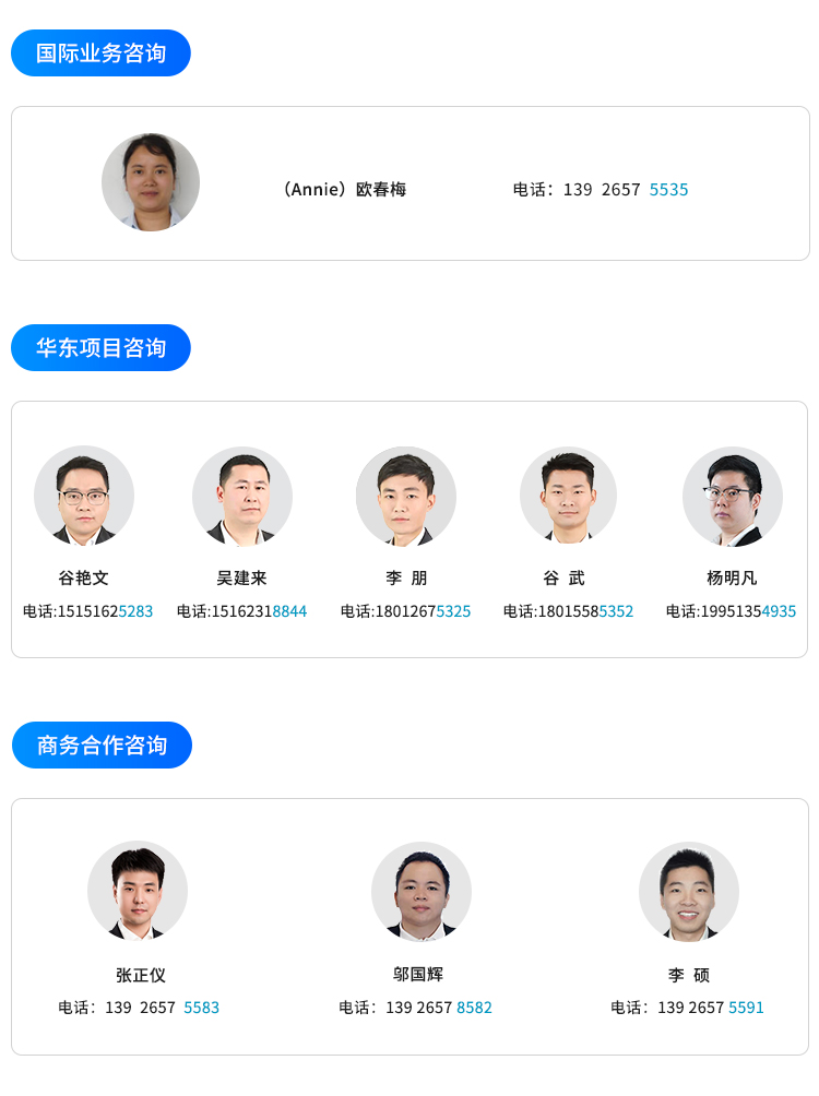 國際、華東項目和商務合作咨詢