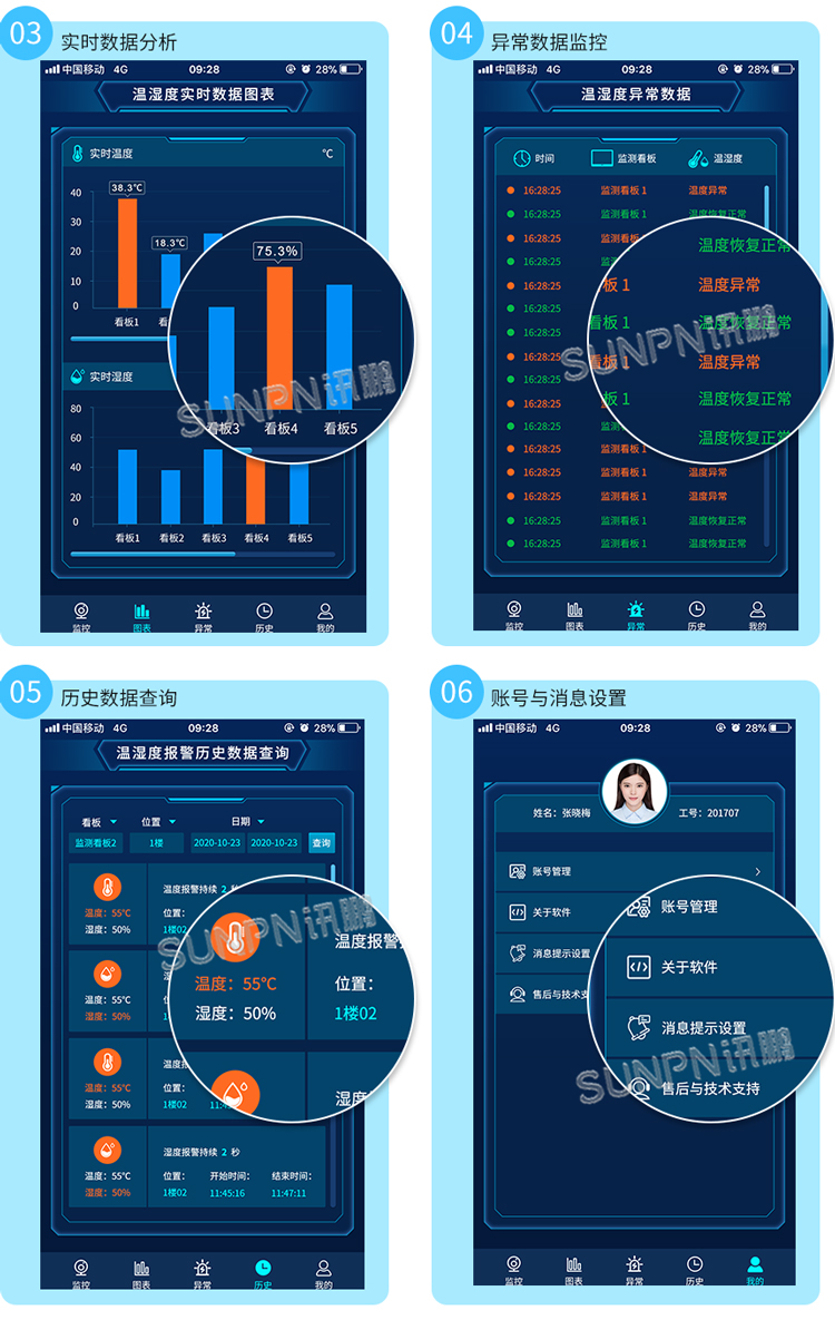 訊鵬環境監控管理系統-APP界面 訊鵬環境監控管理系統-APP界面